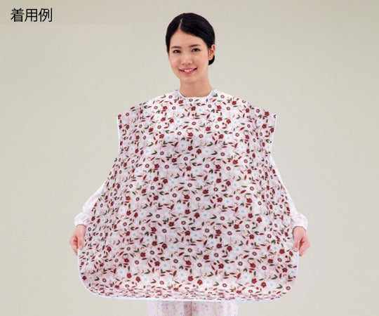 食事用エプロン 花ピンク　2500 1枚