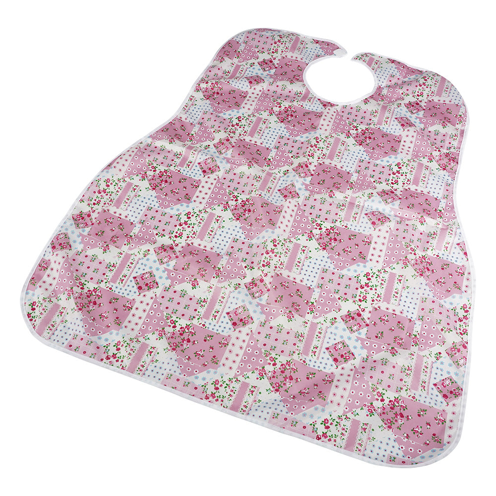 食事用エプロン 小花ピンク　2500 1枚