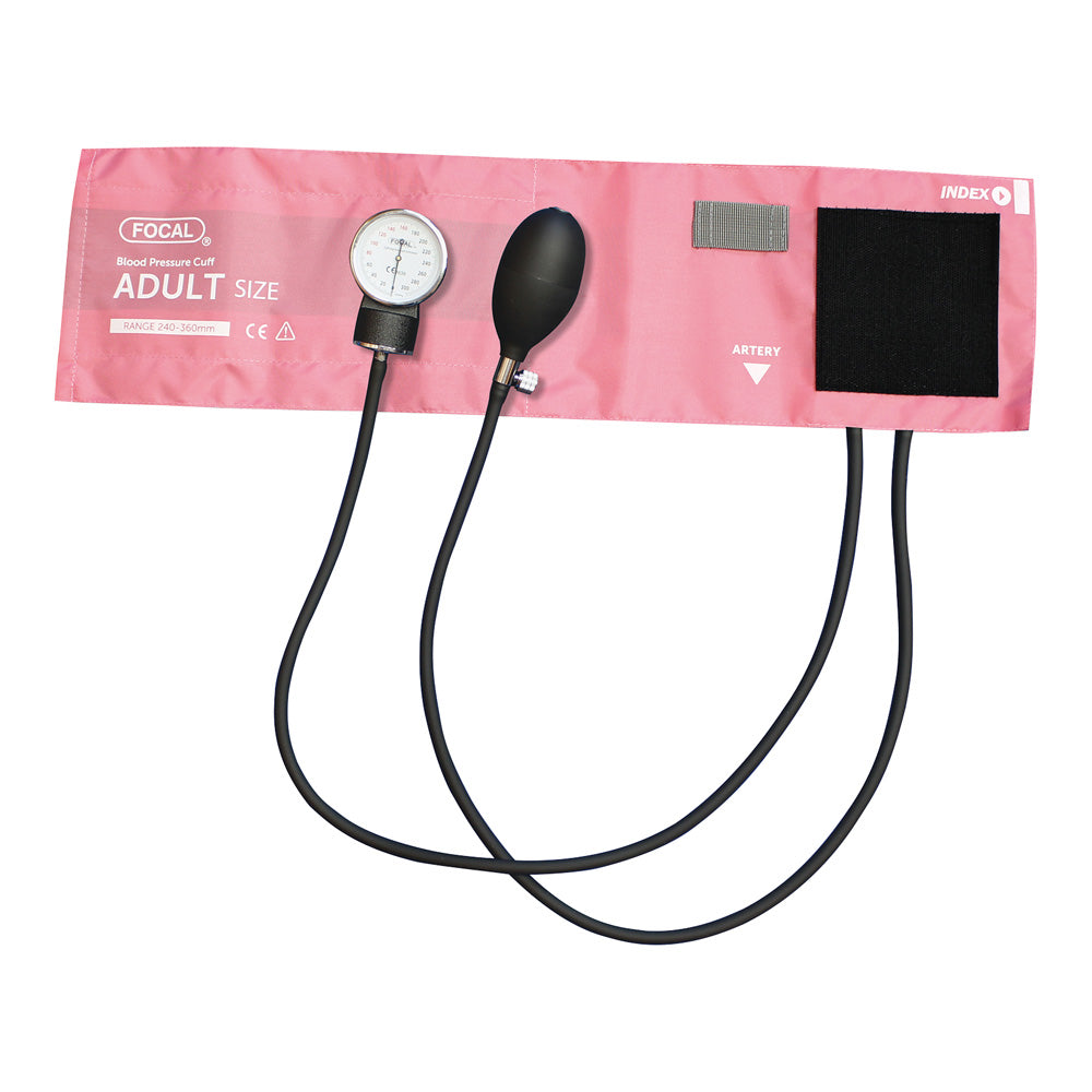 Aneroid Sphygmomanometer [Latex-free] Nylon Pink FC-100V 1 pc