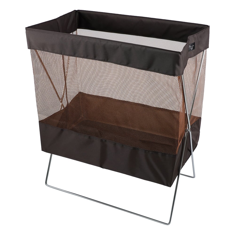 사이드 왜건 메쉬 브라운 430×250×510mm R-330 BR 1개