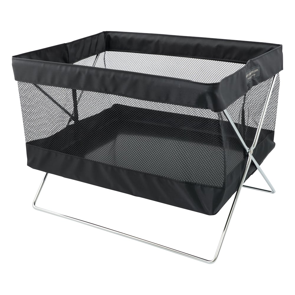 사이드 왜건 메쉬 블랙 370×260×200mm R-331 1개