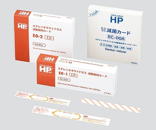 HPsp（R）ケミカルインジケータ EOG用 1箱（500枚入）　EO-2 1箱(500枚入)