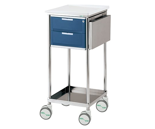 네비스메이트 트레이 왜건 보조 천판 첨부 2단 BOX 블루 1개