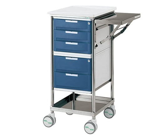 네비스메이트 트레이 왜건 보조 천판 첨부 5단 BOX 블루 1개