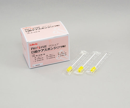 프로쉐어 구강 케어 스폰지(플라 축) 50개 C 1상자(1개×50봉투입)