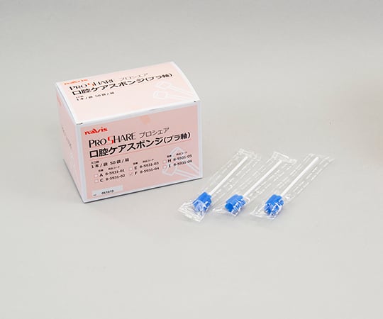프로쉐어 구강 케어 스폰지(플라 축) 50개 F 1상자(1개×50봉투입)
