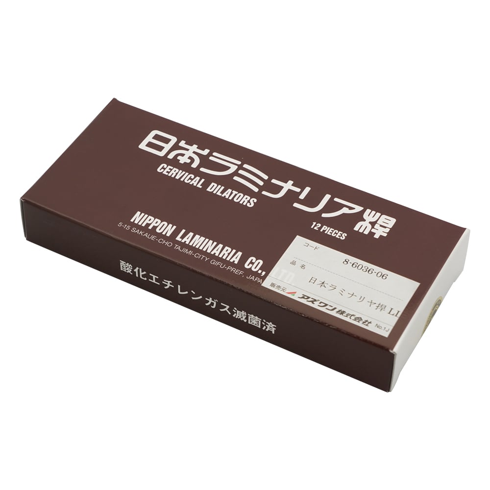 日本ラミナリア桿（子宮頚管拡張器）1箱（12本入）　LL　(太太) 1箱(12本入)