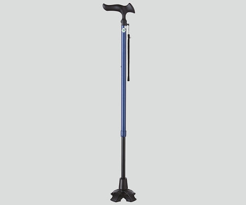 Extendable 4-point walking stick (Karugamo E4-point DX) Blue WB3777 1 piece