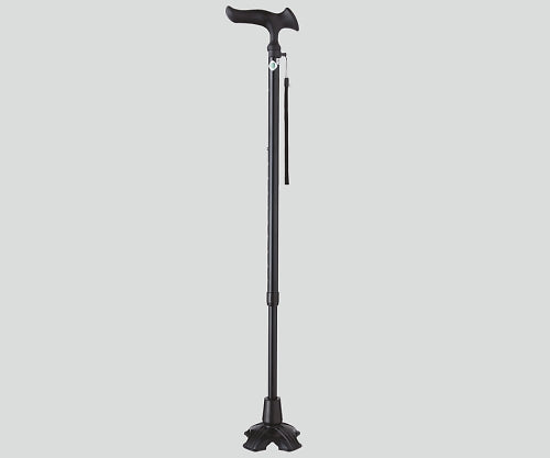 Extendable 4-point walking stick (Karugamo E4-point DX) Black WB3778 1 piece