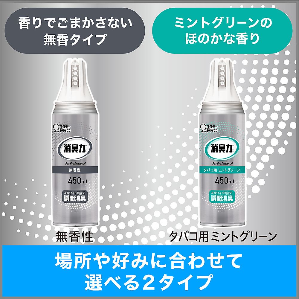 Deodorizer Professional Wide Spray for Tobacco Mint Green 130504 1 bottle