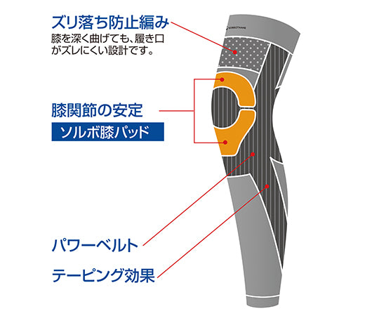 ニーレッグサポーター（ソルボウォーク） S　63536 1個