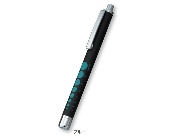 Rubber-like soft LED penlight Black/Blue KE-336 1 piece