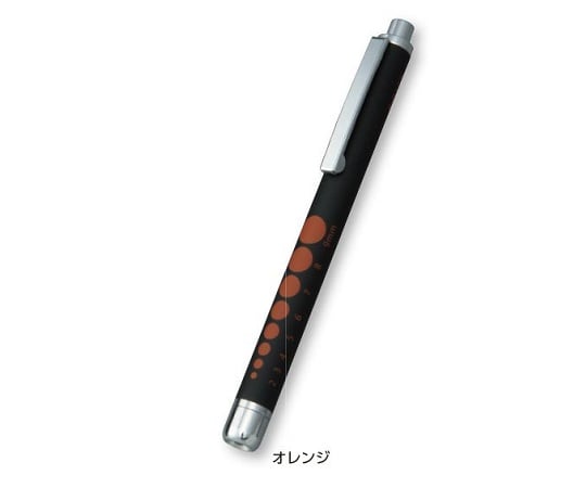 Rubber-like soft LED penlight Black/Orange KE-337 1 piece