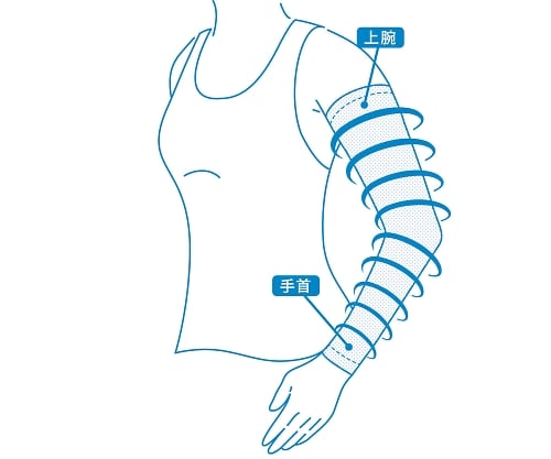 Medical Elastic Sleeve (Light Pressure Type, for Arms) 2 Pieces Black S F938-990-02-90 1 Box (2 Pieces)