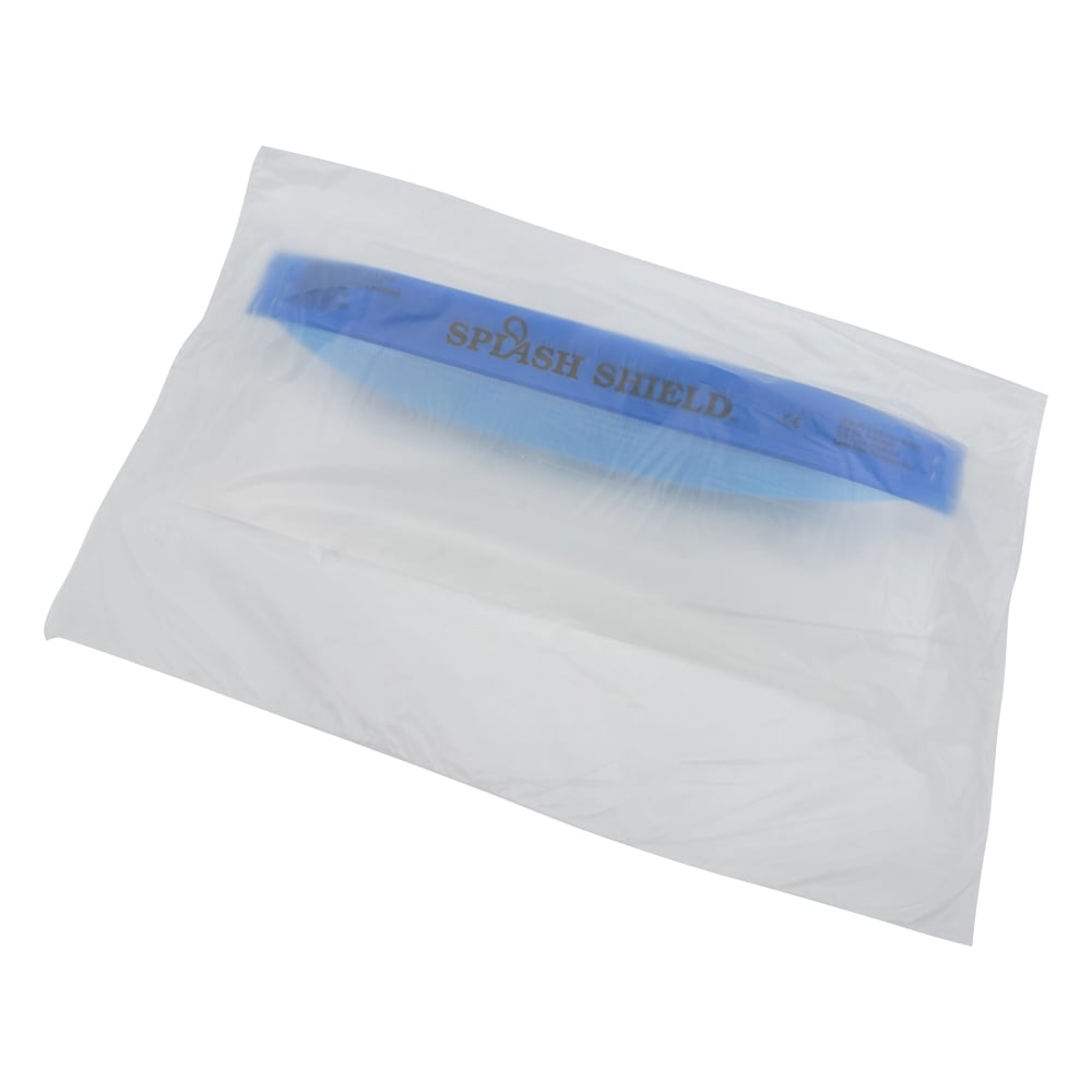 Disposable face shield (splash shield) 1 box (1 sheet x 24 bags) Short type 1 box (1 sheet x 24 bags)
