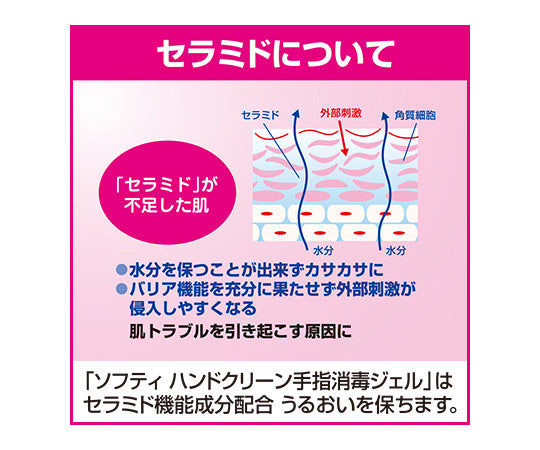 ソフティ ハンドクリーン手指消毒ジェル 60mL 業務用 1本