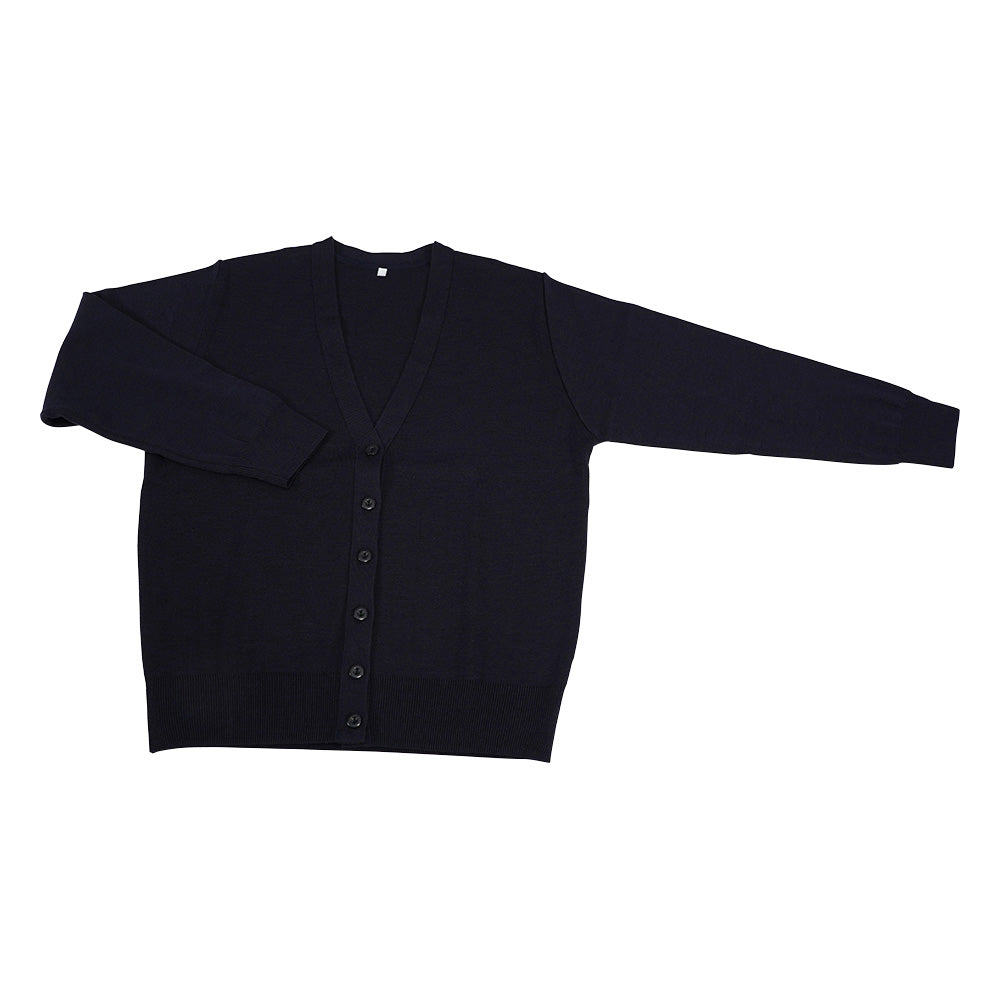 抗ピル長袖カーディガン　濃紺　M　D-1001 1枚