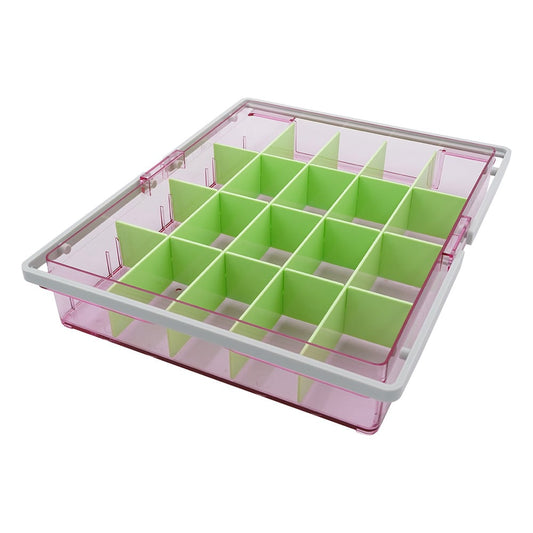 Combination Medication Box Set, Divider Set, Pink, YM-20B-PC, 1 set