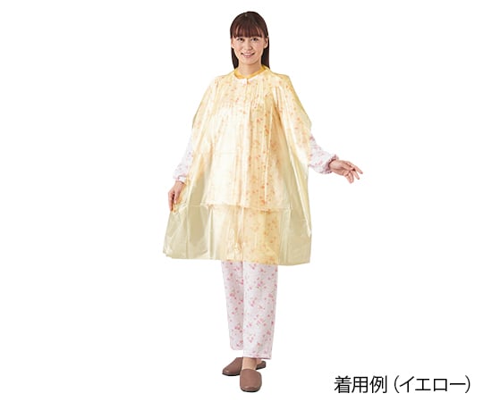 PE食事用エプロン（タイオンタイプ）イエロー 1箱（50枚入）　FR-840 1箱(50枚入)