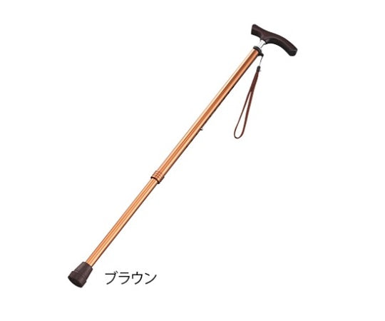 伸縮杖（スリムネックタイプ）　ブラウン（男性用）　B060-608D-BR 1本