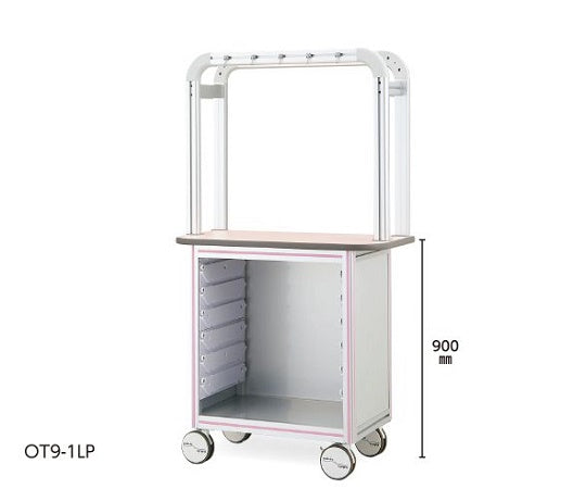 점적 작업대(편면형·얼티어 트레이 스탠다드 1열 대응) 900×500×1650 핑크 OT9-1LP 1개