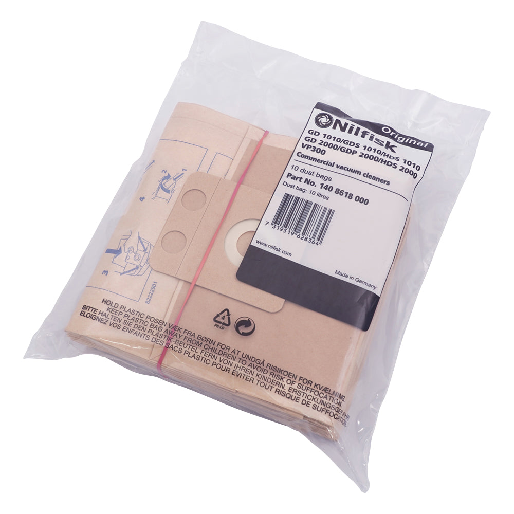 Dry Vacuum Cleaner Replacement Paper Bags (10 pieces) 1 bag (10 pieces)