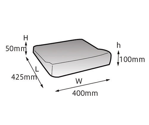 Takano Cushion R Black For those who slip forward TC-R043-BK 1 piece