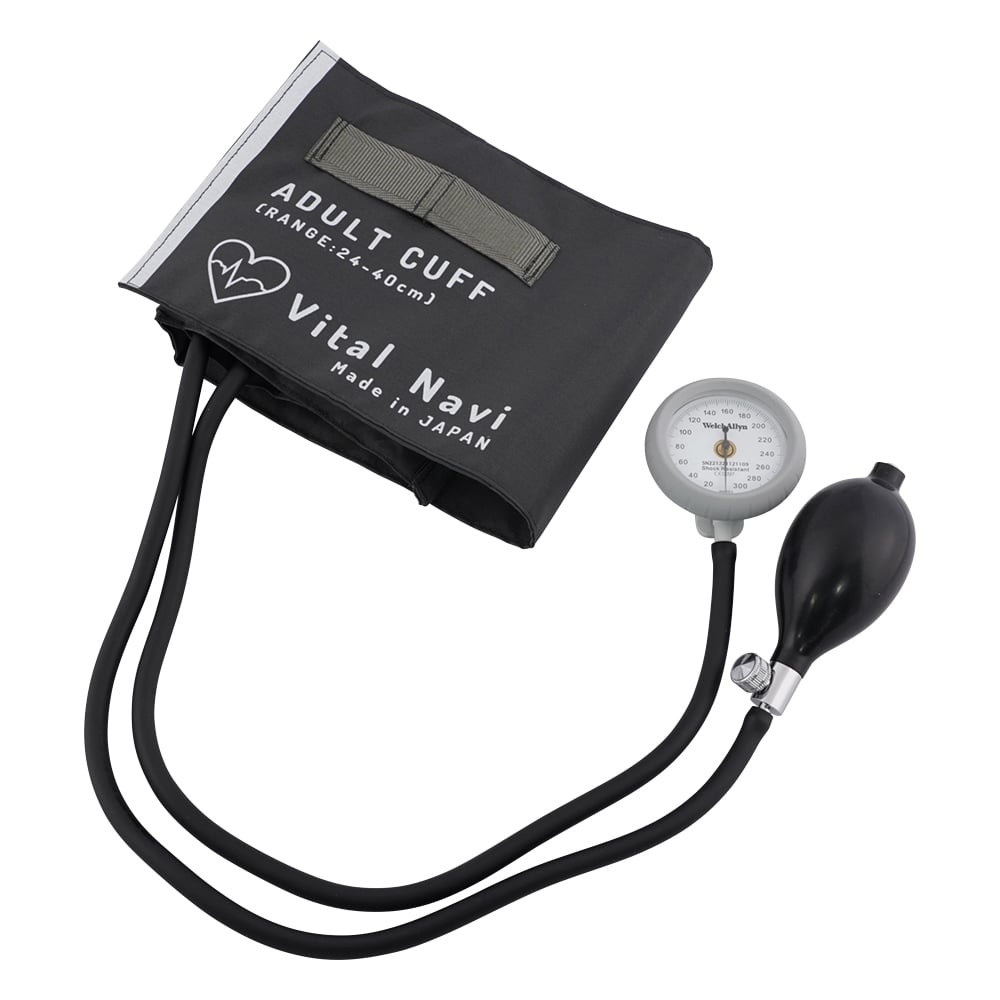 バイタルナビ血圧計（ラテックスフリー）　グレー　LF成人用 1個