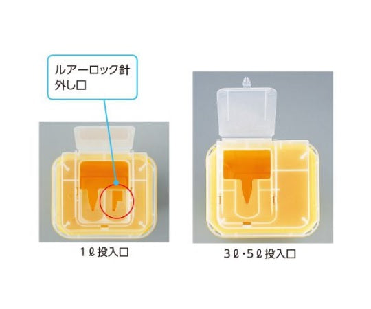 ディスポ針ボックス 赤色 1L 1個 1個