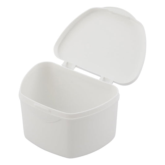 Denture case (denture box) White, large, 10 pieces, 1 box (10 pieces)