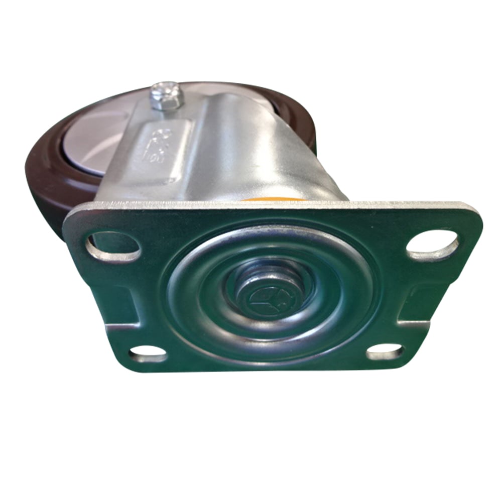 φ125mm caster without stopper, highly elastic, 4-point stop (for diaper changing car 201CN) 1 piece