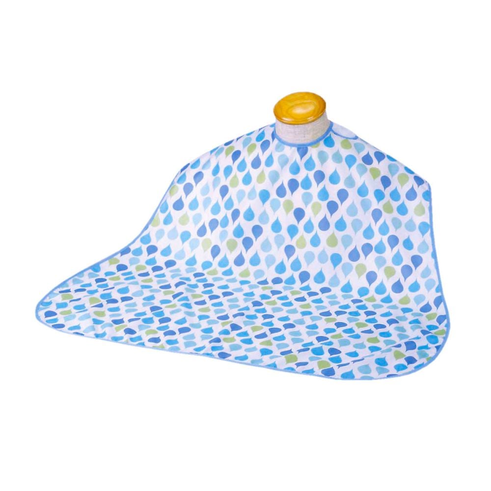 食事用エプロン ソフラピレンエプロンしずく　ブルー　102240 1枚