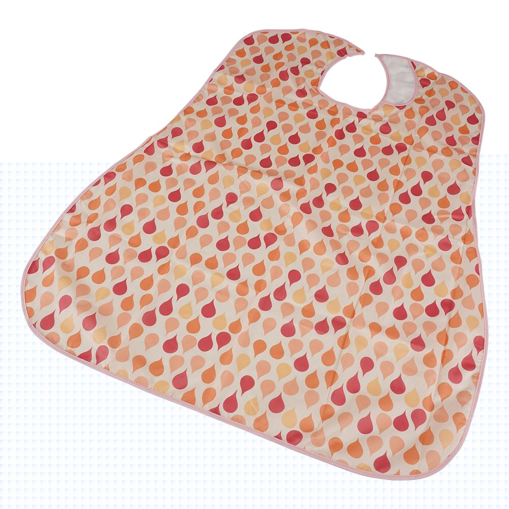 食事用エプロン ソフラピレンエプロンしずく　オレンジ　102241 1枚