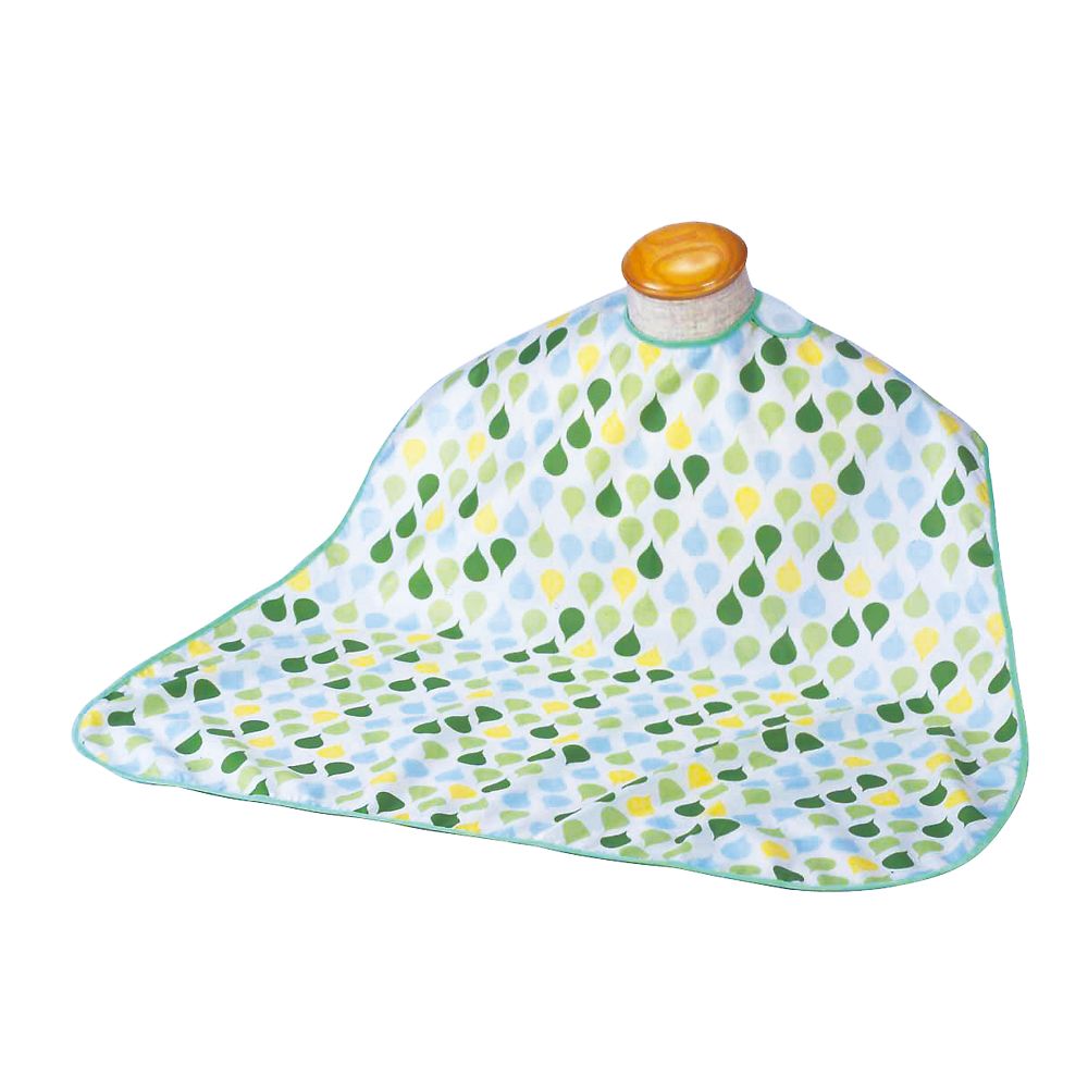 食事用エプロン ソフラピレンエプロンしずく　グリーン　102242 1枚