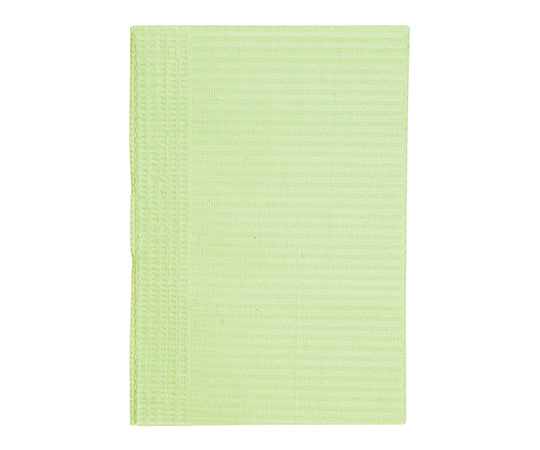 紙エプロン（3層片面防水・エンボス加工タイプ）　500枚入　グリーン　66262 1箱(500枚入)