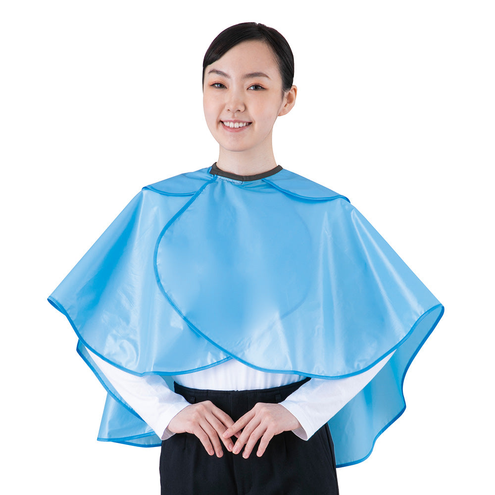 Shampoo Cape (with cushion) Blue 3770-5 1 piece