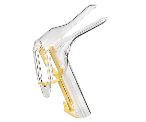 Clean Spec Disposable Vaginal Speculum (590 Series) Extra Small (Yellow) 24 Pieces x 4 Boxes) 590XS 1 Set (24 Pieces x 4 Boxes)