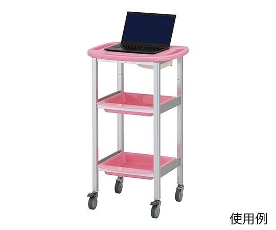 Computer treatment cart, fixed type, pink, AO-KT-P, 1 unit