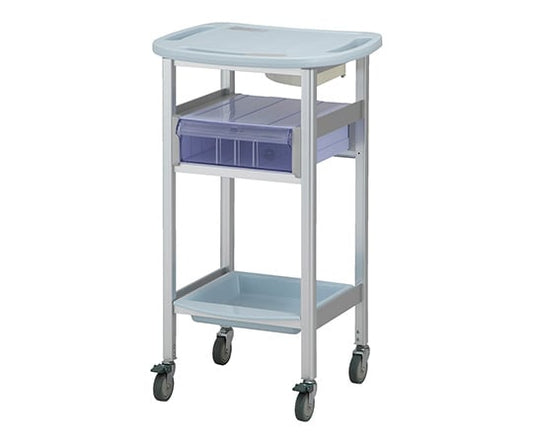 Computer treatment cart, fixed type (with drawer), blue, AO-KH-B, 1 unit