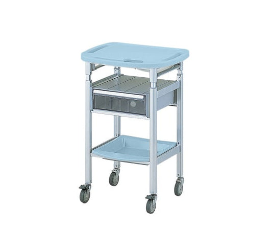 Computer Processing Cart, Lift Type (with Drawer), Blue, AO-SH-B, 1 pc