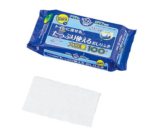 アクティ たっぷり使えるおしりふき （150×200mm） 1袋（100枚入）　80623 1袋(100枚入)