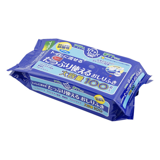 アクティ たっぷり使えるおしりふき （150×200mm） 1袋（100枚入）　80623 1袋(100枚入)