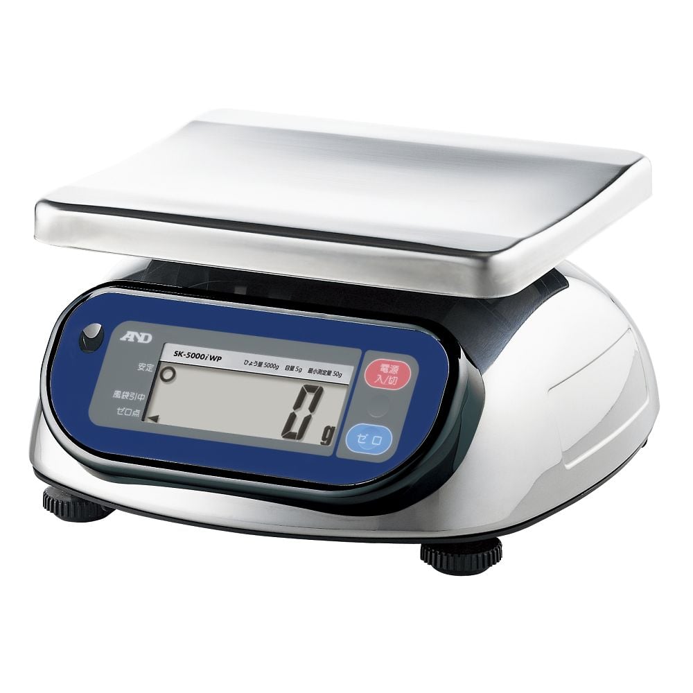 Certified scale Dustproof and waterproof scale SK-iWP series Capacity: 5000g Minimum display: 5g SK-5000iWP 1 unit