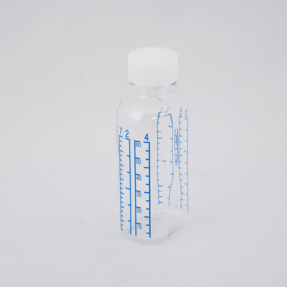 클리어 병 투약병(칼라 눈금 첨부·미멸균) 60mL 200개 미멸균 1상자(200개입) 1상자(200개입)