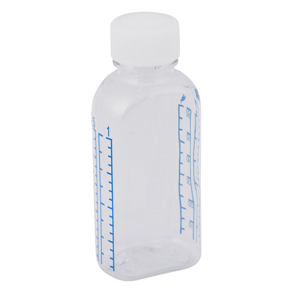 클리어 병 투약병(칼라 눈금 첨부·미멸균) 60mL 200개 미멸균 1상자(200개입) 1상자(200개입)