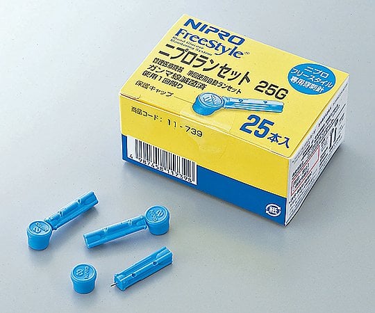 血糖測定器 ニプロフリースタイル 穿刺針 25G 1箱（25本入）　11-739 1箱(25本入)