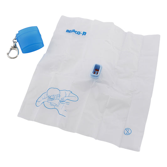 Artificial respiration mouth sheet, Resako RH, blue, 1 sheet