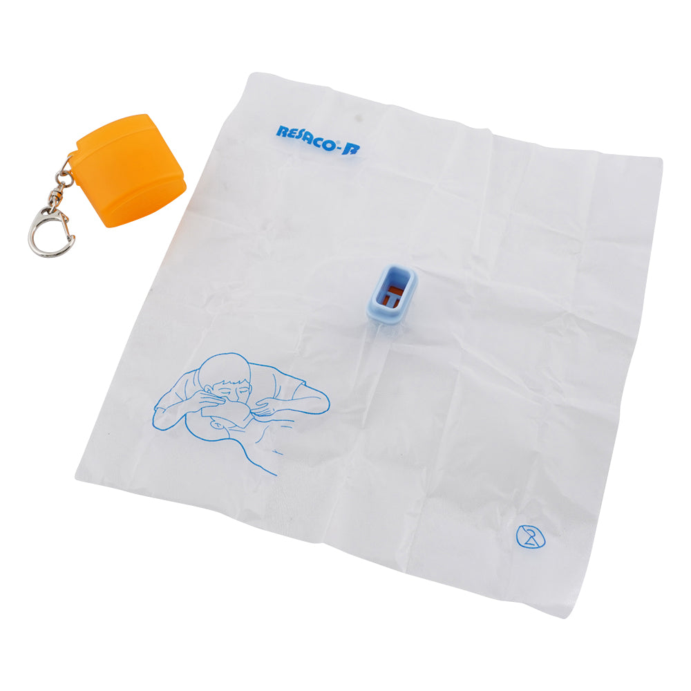 Artificial respiration mouth sheet, Resako RH, Orange, Resako RH, Orange, 1 sheet