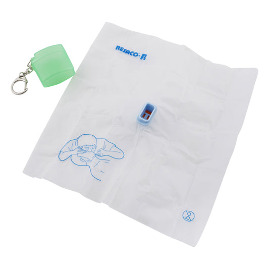 Artificial respiration mouth sheet, Resako RH, green, 1 sheet