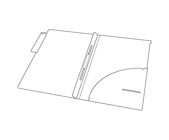 カルテフォルダー（A4・PP）ファスナー1本・縦型 1箱（200枚入）　HK7618U-ミ 1箱(200枚入)